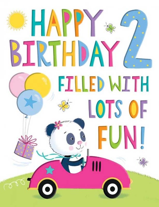 Lots Of Fun 2nd Birthday Card
