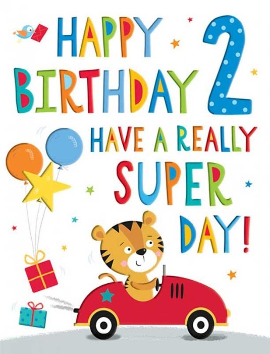 A Really Super Day 2nd Birthday Card
