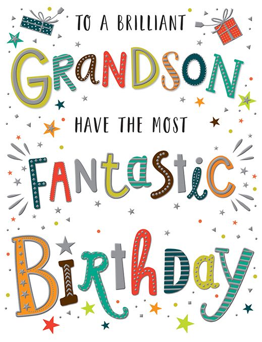 Fantastic Birthday Grandson Birthday Card