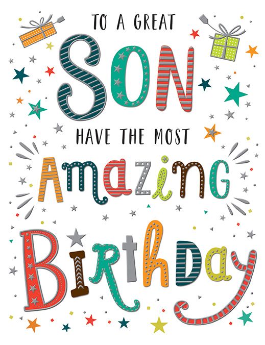 The Most Amazing Birthday Son Birthday Card