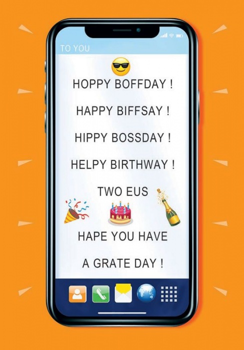 Predictive Text Birthday Card