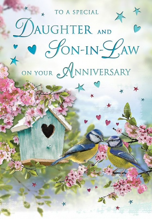 Bird House Daughter & Son-In-Law Anniversary Card