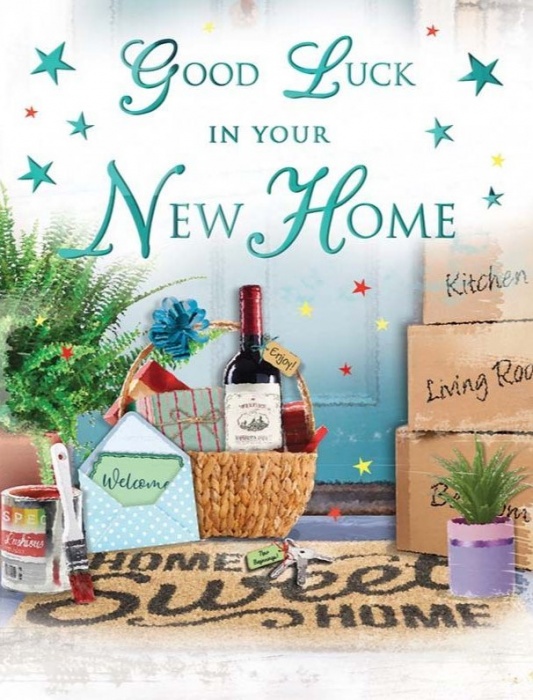 Welcome Basket New Home Card