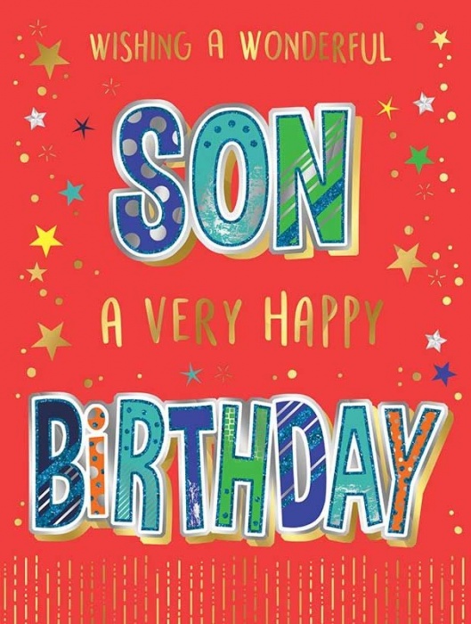 A Very Happy Birthday Son Birthday Card