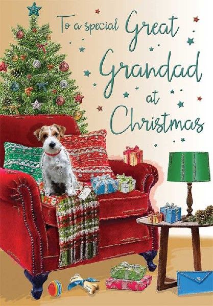 Cosy Christmas Great-Grandad Christmas Card