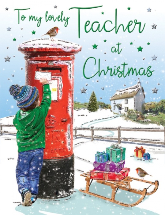 Postbox Teacher Thank You Card