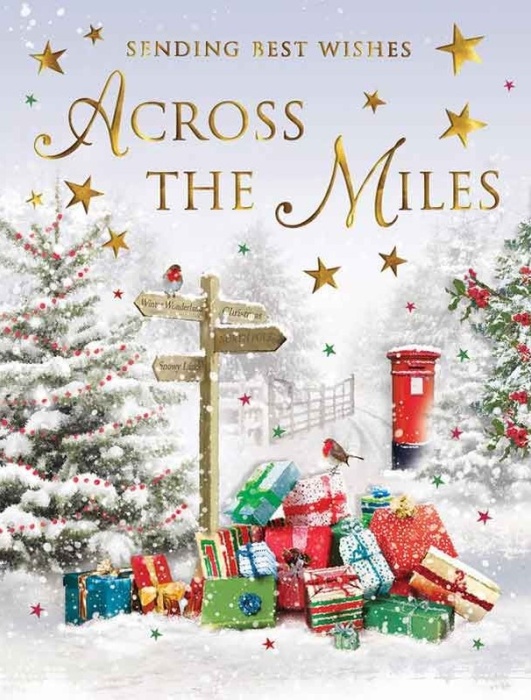 Presents Across The Miles Christmas Card