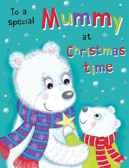 Polar Bears Mummy Christmas Card