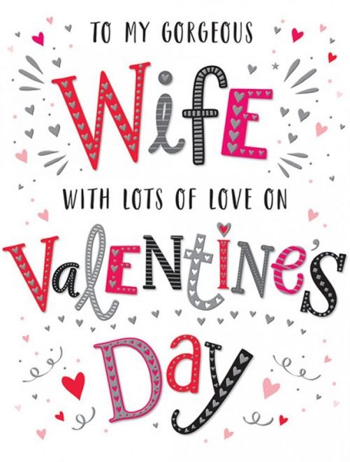 My Gorgeous Wife Valentine's Day Card