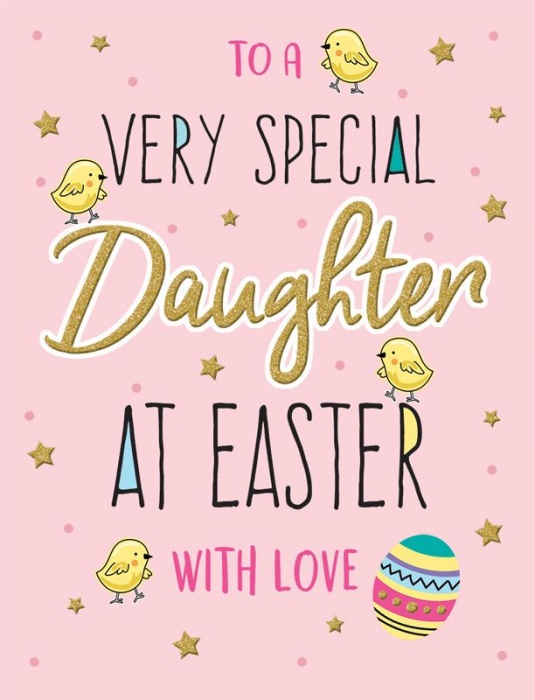 Chicks Daughter Easter Card