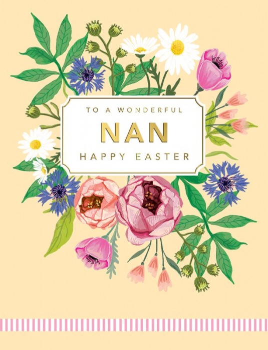 Flowers Nan Easter Card