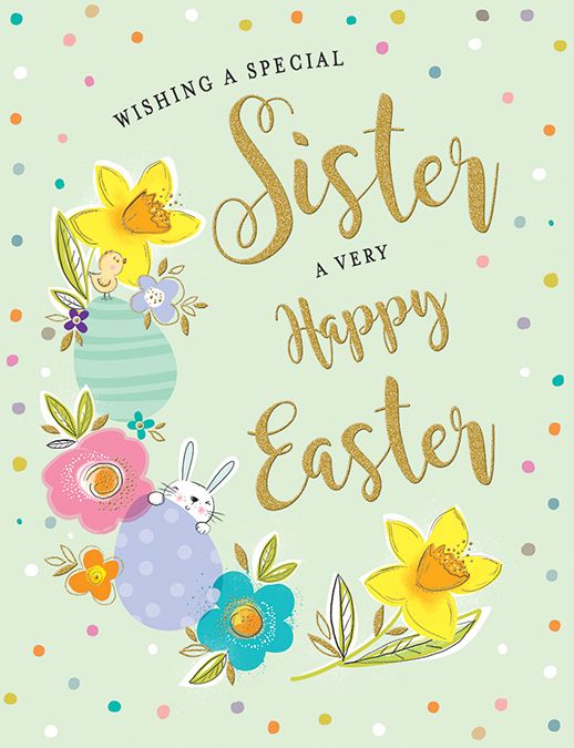 Happy Easter Sister Easter Card