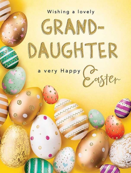 Eggs Grand-Daughter Easter Card