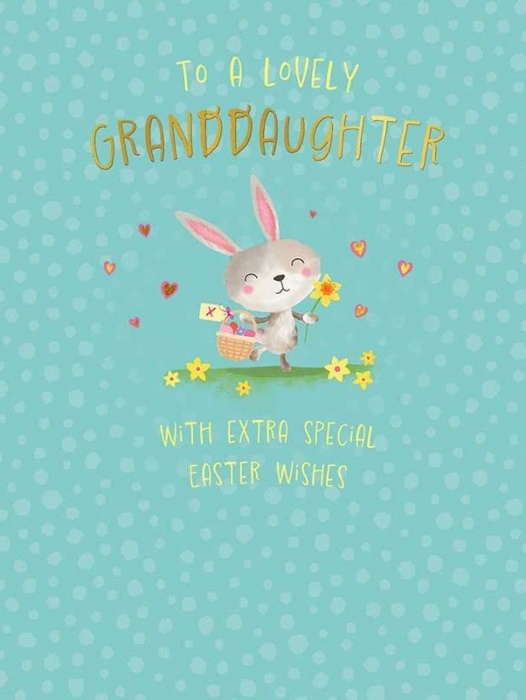 Easter Bunny Grand-Daughter Easter Card