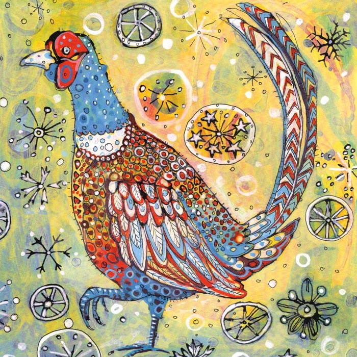 Robin And Pheasant Christmas Cards | Pack of 10 | Sally Rich