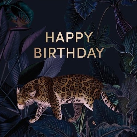 Tiger Birthday Card