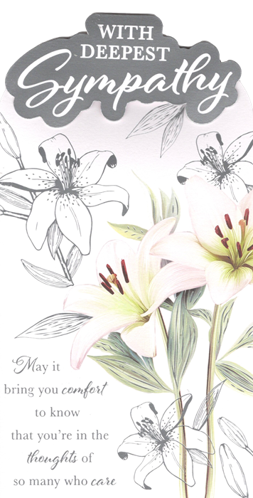 Lilies Sympathy Card