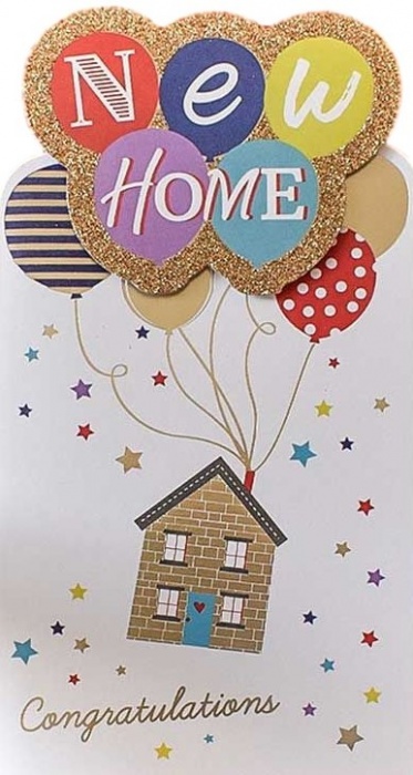 Balloons New Home Card