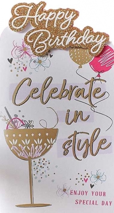 Celebrate In Style Birthday Card