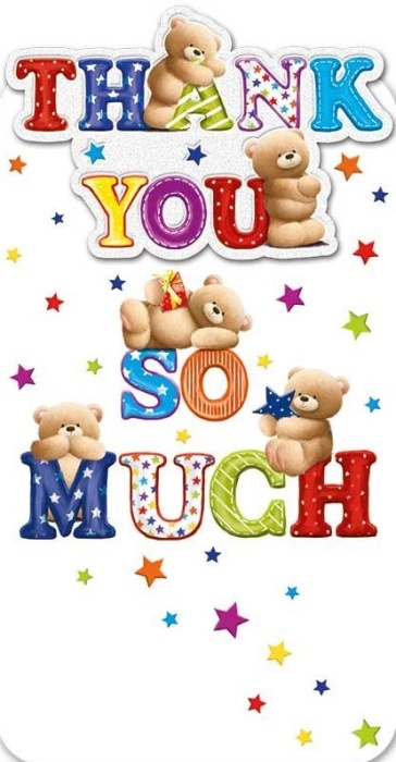 Teddy Bears Thank You Card