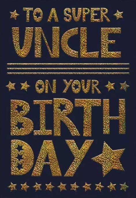 A Super Uncle Birthday Card