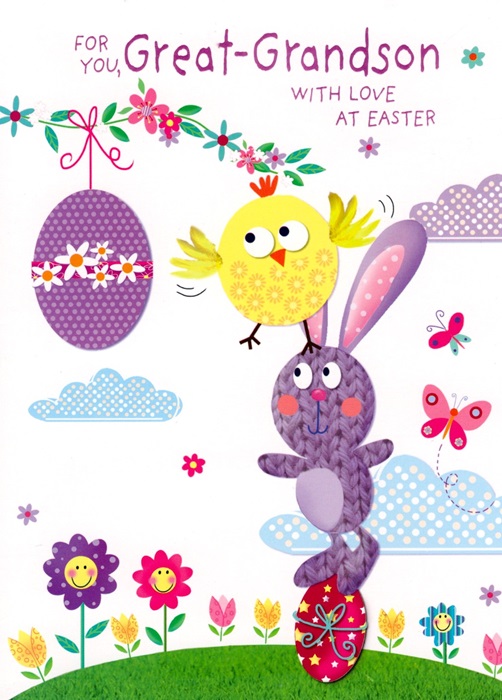 Easter Games Great-Grandson Easter Card