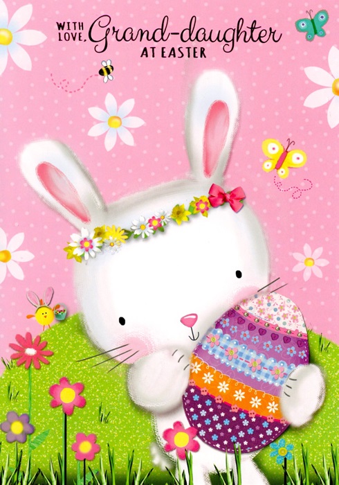 Easter Bunny Grand-Daughter Easter Card