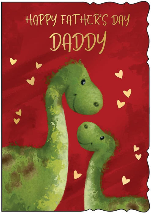 Dinosaurs Daddy Father's Day Card