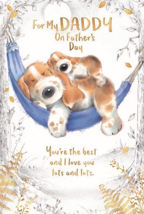 Snuggle Daddy Father's Day Card