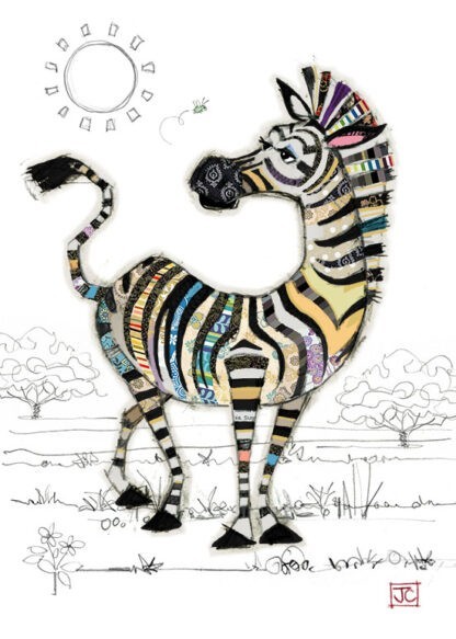 Zoe Zebra Greeting Card