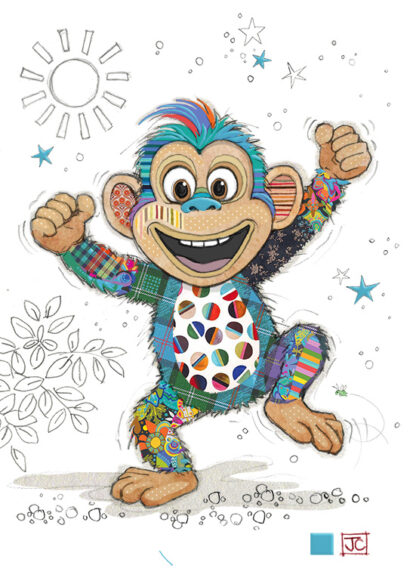 Miguel Monkey Greeting Card