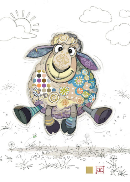 Sasha Sheep Greeting Card