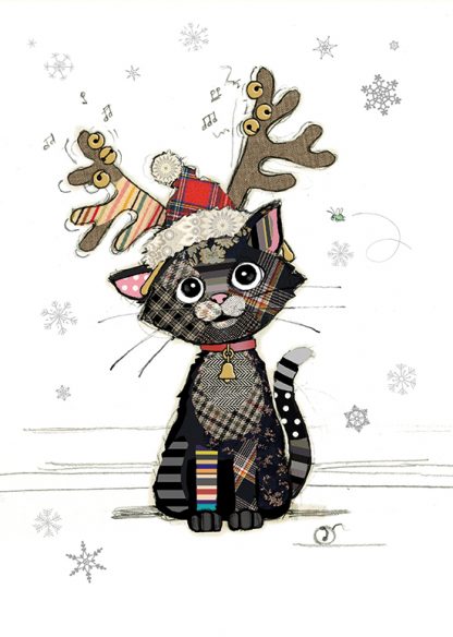 Kitten Antlers Christmas Cards Pack Of 5