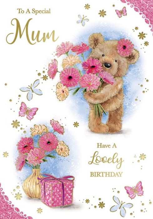 Flowers Mum Birthday Card