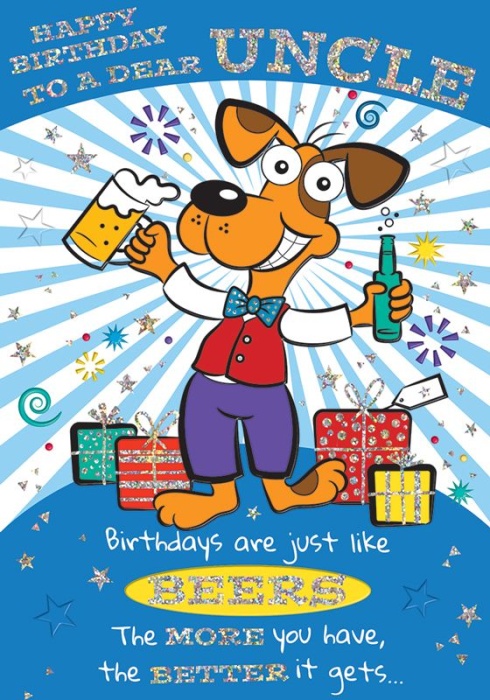 Beers Uncle Birthday Card