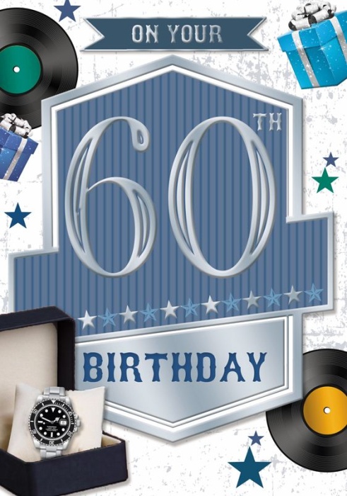 Records 60th Birthday Card