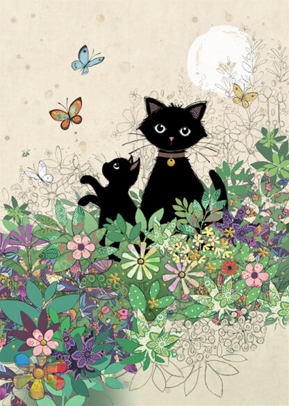 Garden Kitties Greeting Card