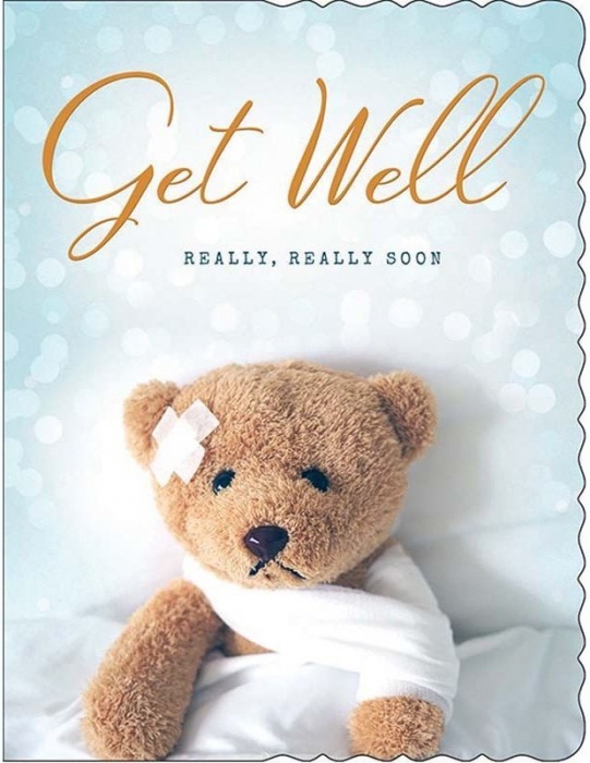 Teddy Get Well Card