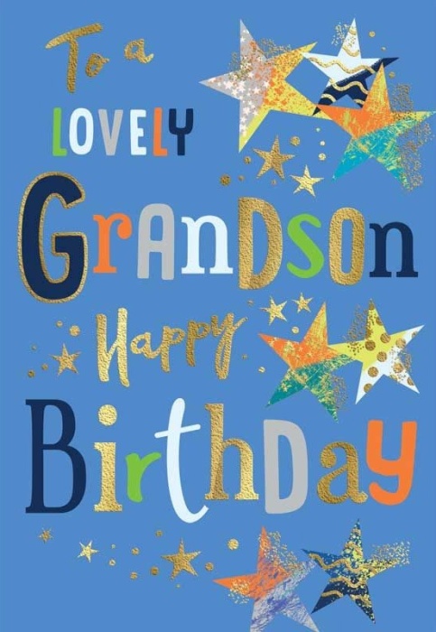 Happy Birthday Grandson Birthday Card