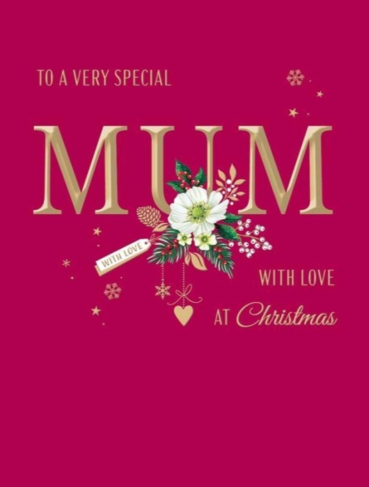 Flower Mum Christmas Card