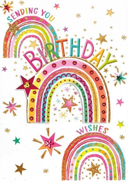 Birthday Rainbows Birthday Card