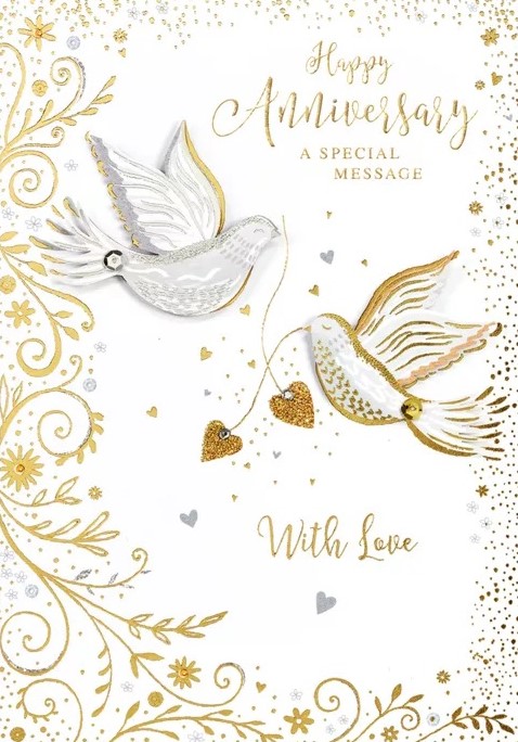 Doves Anniversary Card