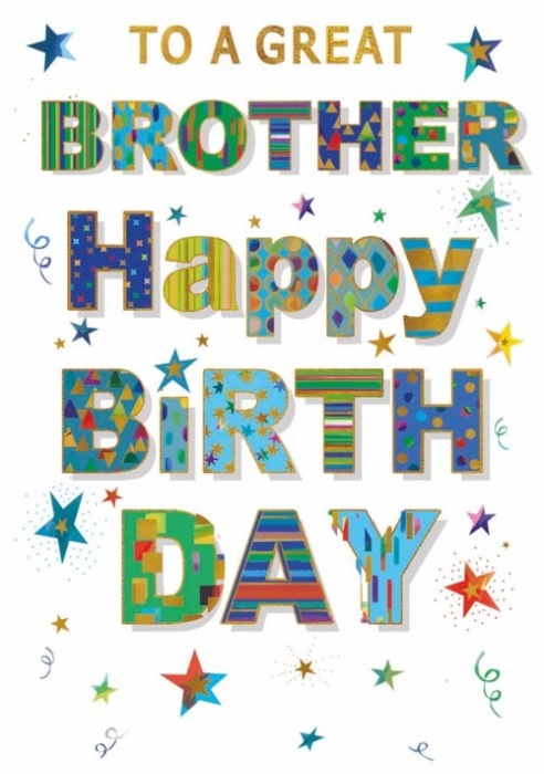 Happy Birthday Brother Birthday Card