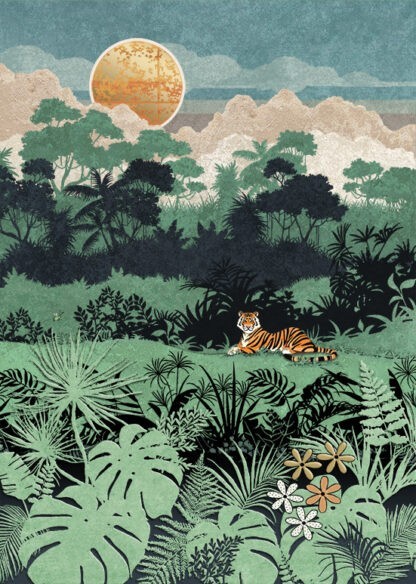 Tiger Jungle Greeting Card