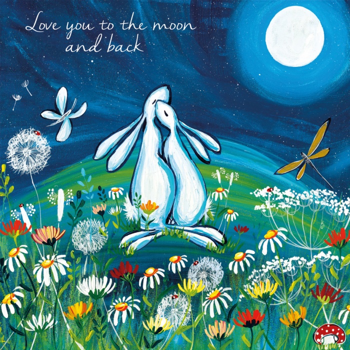 Love You To The Moon And Back Greeting Card