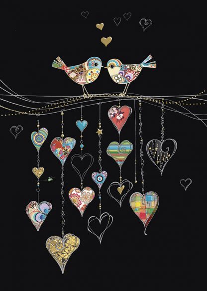 Bird Hearts Greeting Card