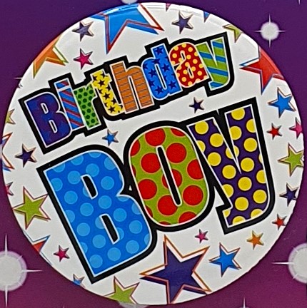 Stars Birthday Boy Badge