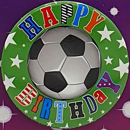 Football Birthday Badge