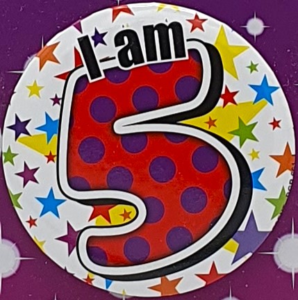 Stars 5th Birthday Badge