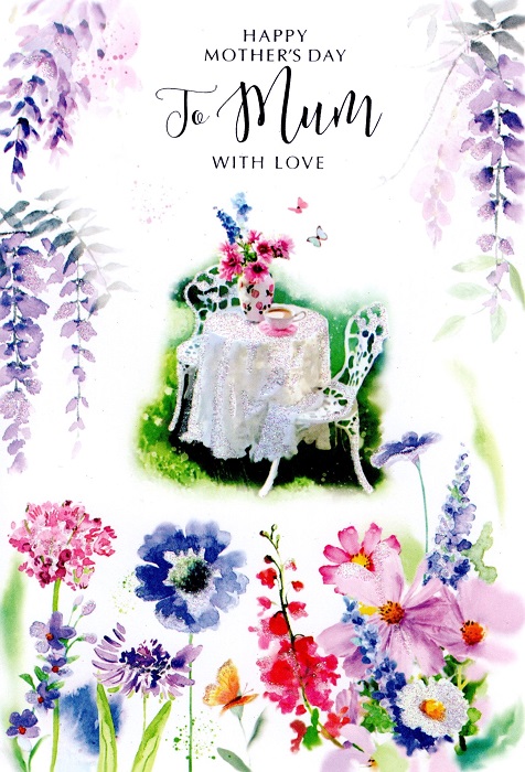 Tea In The Garden Mum Mother's Day Card